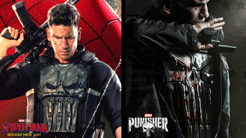 The Punisher on Spider-Man: Brand New Day poster, Netflix series poster.