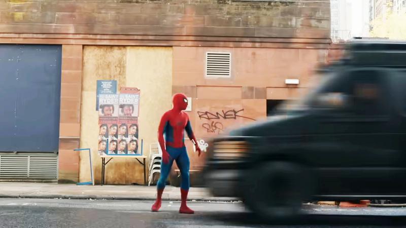 Punisher hits Spider-Man with van in Brand New Day trailer.