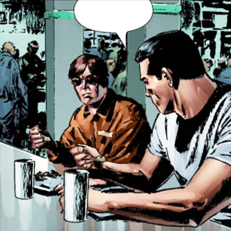 Daredevil The Devil in Cell Block D, Punisher and Matt Murdock in prison.