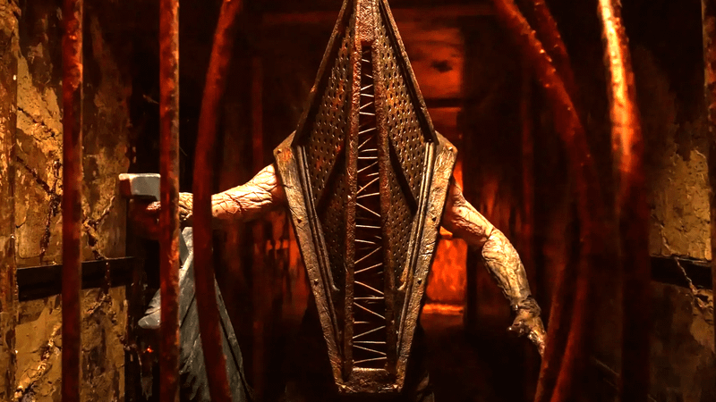 Pyramid Head in Return to Silent Hill.