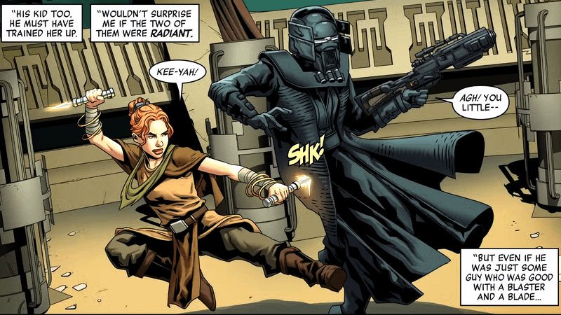 Radiant reference in Star Wars: The Fall of Kylo Ren comic.