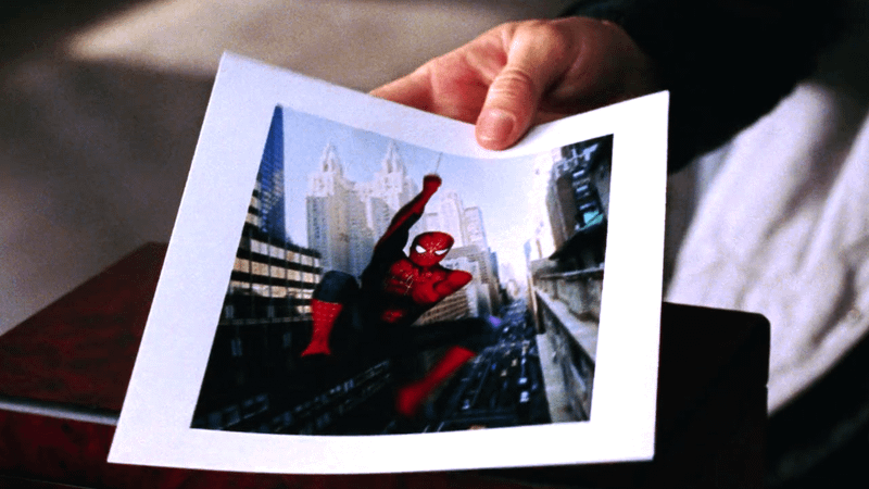 A photo of Spider-Man from Spider-Man 2.