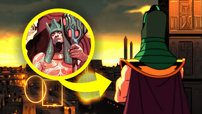Rama-Tut in X-Men 97 Season 2 trailer and Marvel Comics.