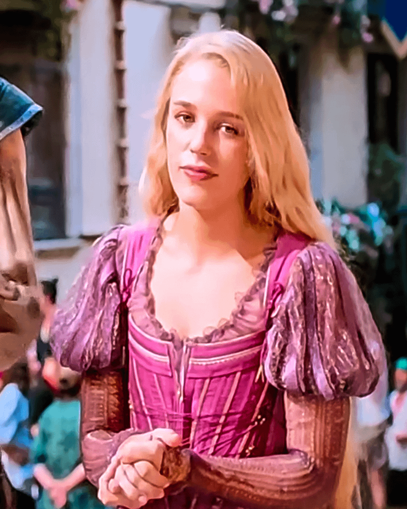 Teagan Croft in her Rapunzel costume.
