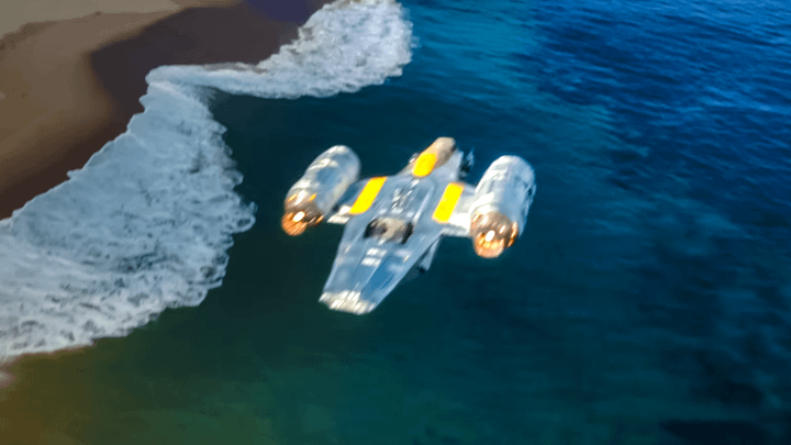 The Razor Crest in The Mandalorian & Grogu.