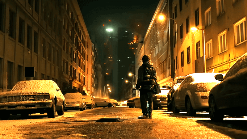Austin Abrams in Raccoon City in Resident Evil