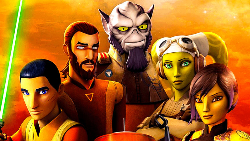 The Ghost Crew in Star Wars Rebels.