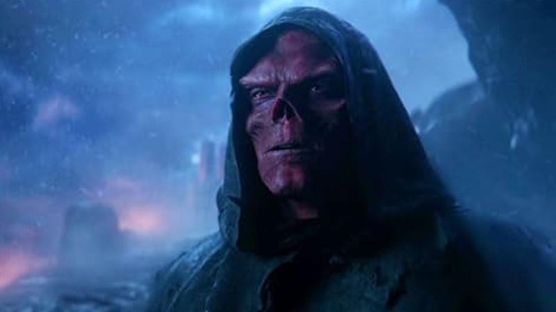 Red Skull wearing a cloak in Avengers: Infinity War.
