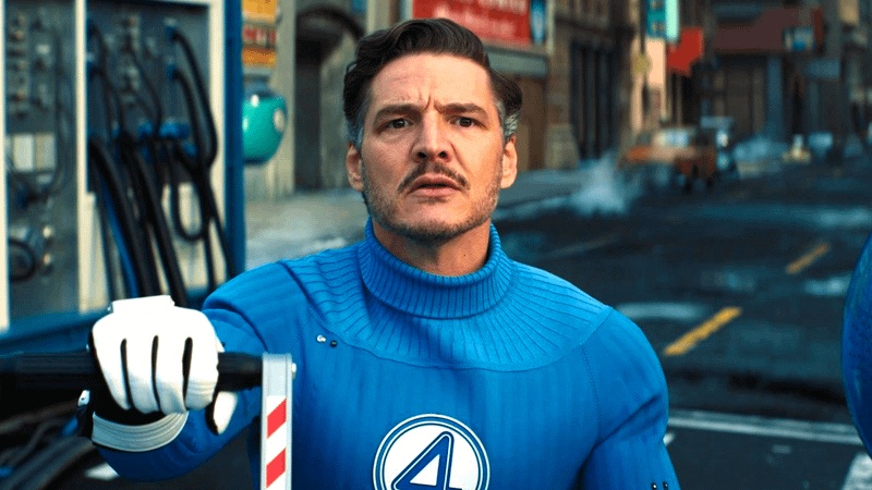 Pedro Pascal as Reed Richards in The Fantastic Four: First Steps
