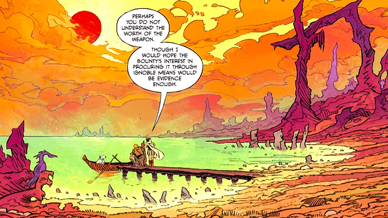 Red sun planet in Supergirl: Woman of Tomorrow.
