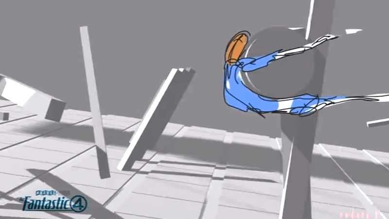 An image of Mr. Fantastic from a concept video of Fantastic Four.