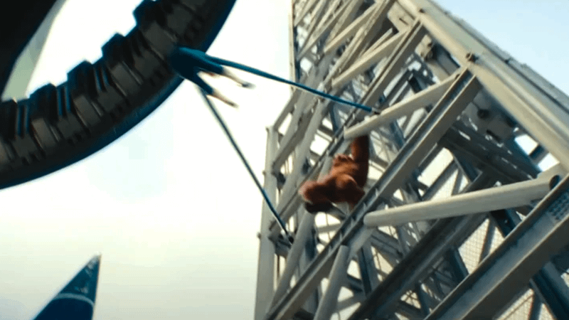 Mr. Fantastic stretching to take out Super-Ape