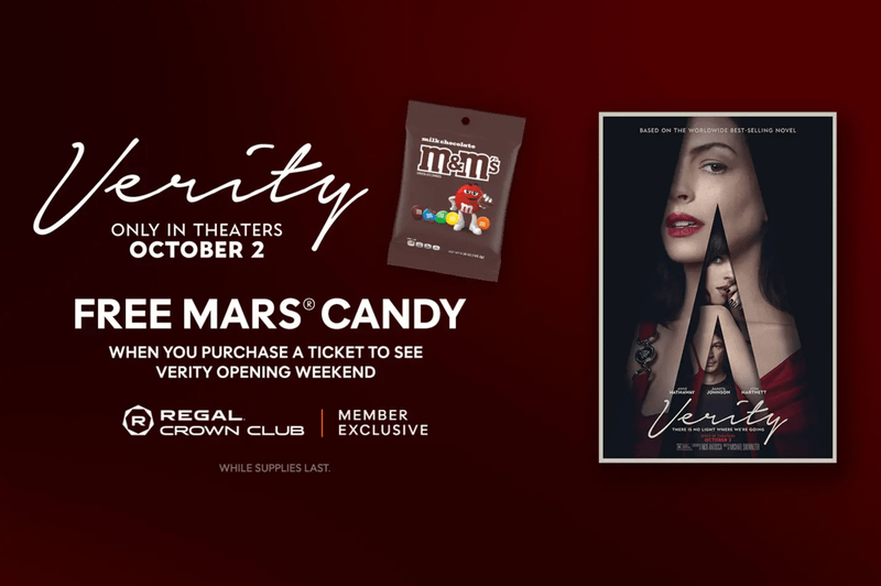 The Verity candy promotion poster.