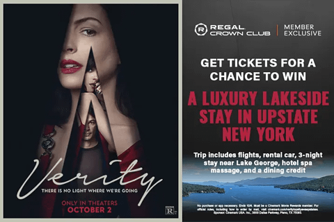 The Verity New York sweepstakes poster.