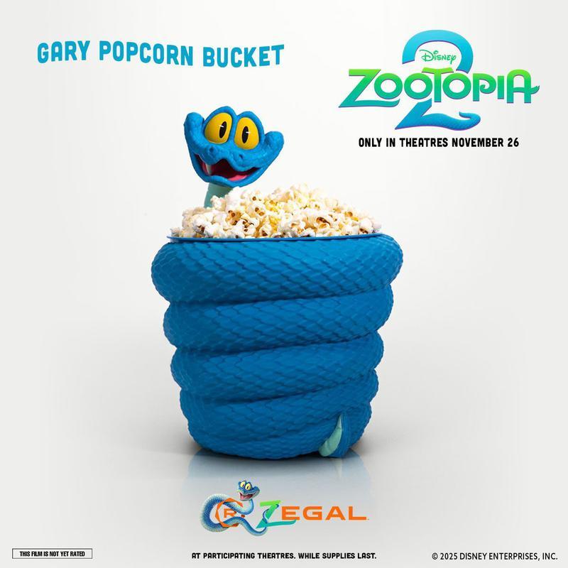 Gary De'Snake popcorn bucket from Regal Cinemas