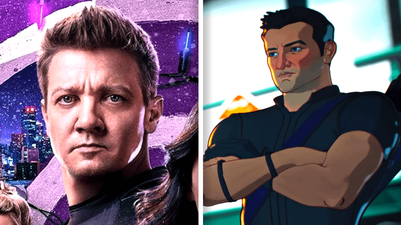 Jeremy Renner as Hawkeye in Hawkeye and What If...?