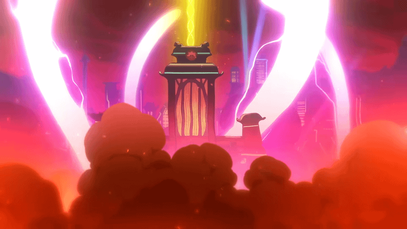 Destruction of Republic City in Avatar: Seven Havens.