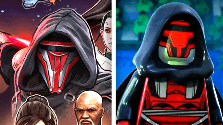 Darth Revan on Star Wars' May 4 poster and in LEGO Star Wars.