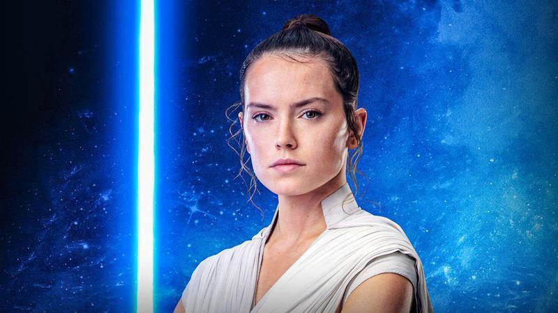 Daisy Ridley as Rey in the Star Wars sequel trilogy