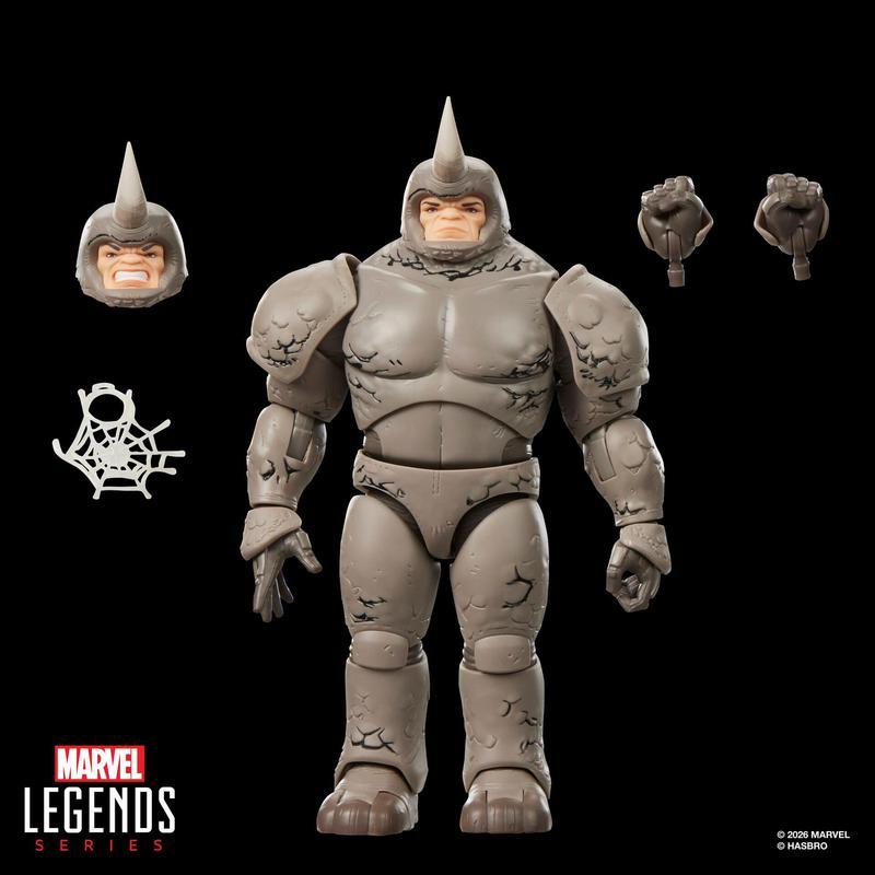 Rhino from Your Friendly Neighborhood Spider-Man with his accessories.