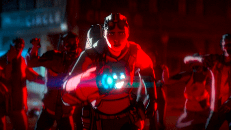 Rir Williams surrounded by zombies in Marvel Zombies