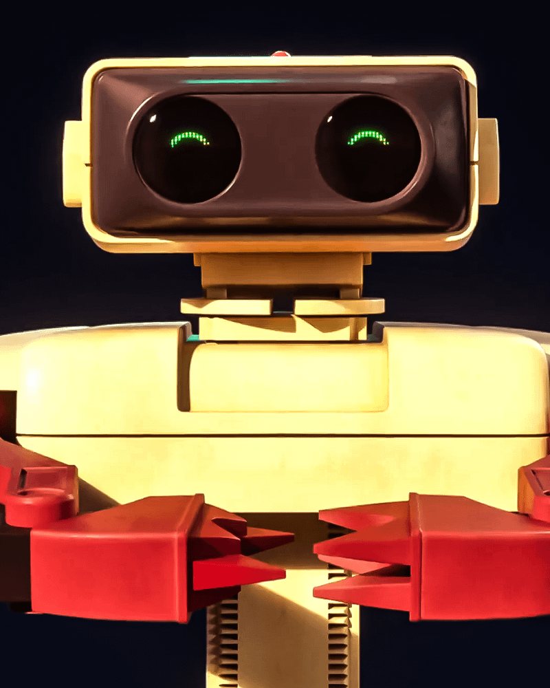 ROB Robot in Super Mario Galaxy Movie.