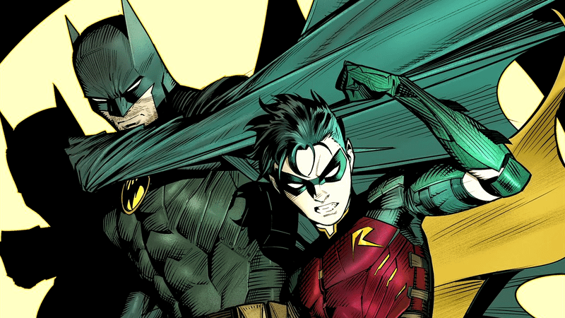 Batman and Robin from DC Comics.