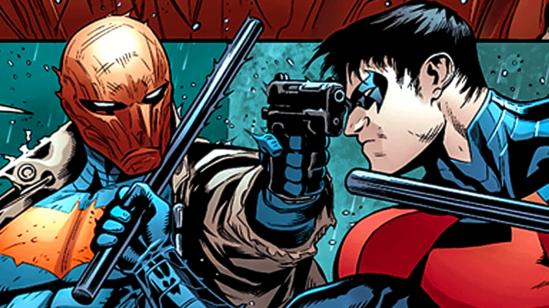 Knightwing and Red Hood in DC Comics