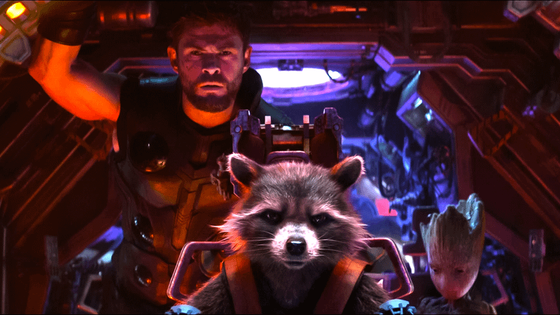 Rocket Raccoon, Thor, Infinity War, Teenage Groot