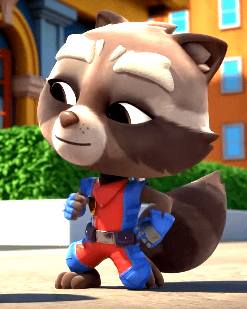Rocket in Meet Spidey and His Amazing Friends.