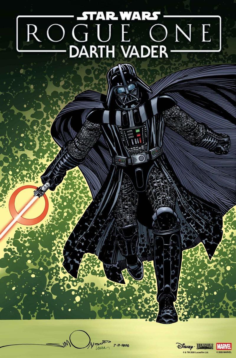 Darth Vader cover for 'Rogue One' comics.