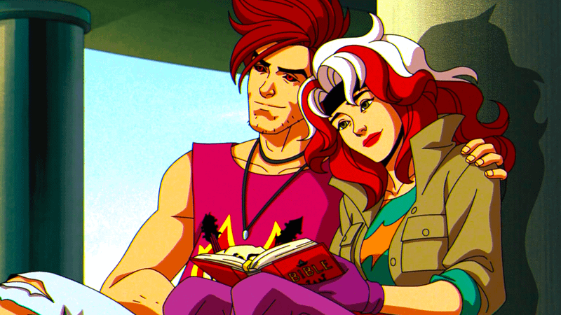 Rogue & Gambit in X-Men '97 Season 3.