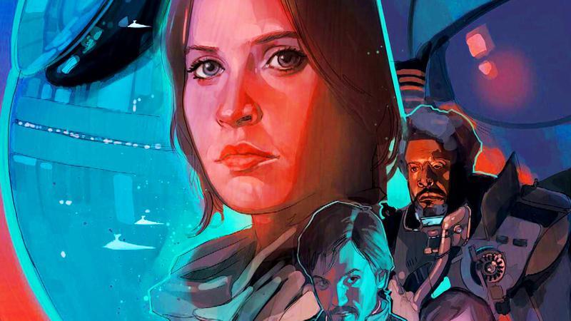 The official cover for the Star Wars: Rogue One Adaptation.