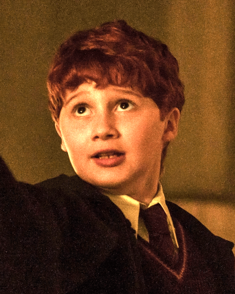 Alastair Stout as Ron Weasley in 'Harry Potter and the Philosopher's Stone.'