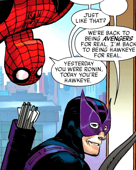 Spider-Man and Clint Barton