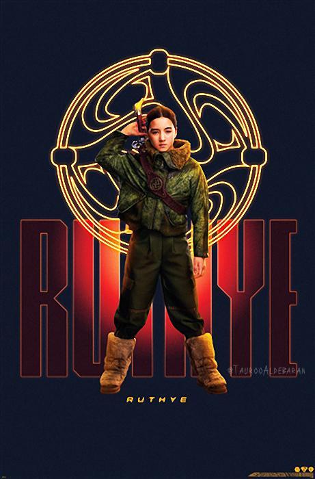 Ruthye features in promo art for Supergirl.