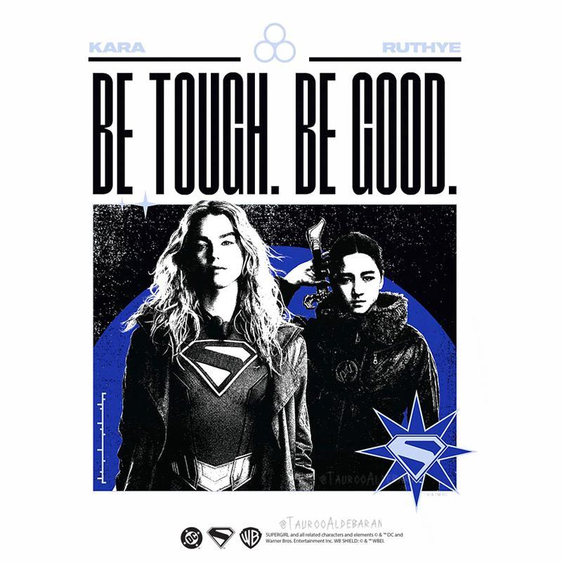DCU's Kara Zor-El ad Ruthye in Supergirl poster.