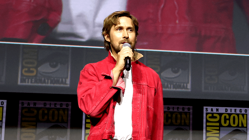 Ryan Gosling on stage at San Diego Comic-Con 2026.