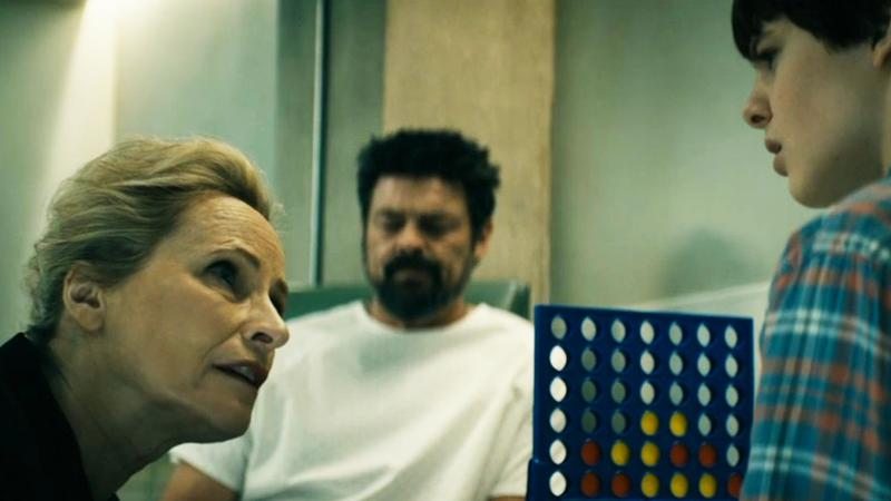 Ryan playing Connect 4 with Butcher learning the truth from Mallory in The Boys Season 4.