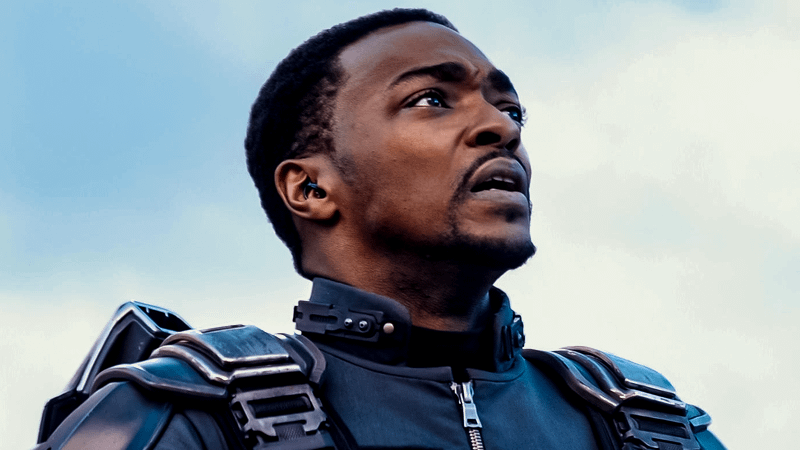 Anthony Mackie as Sam Wilson in The Falcon and the Winter Soldier.