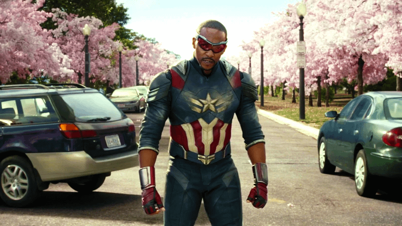 Sam Wilson readies to face Red Hulk in Captain America: Brave New World.