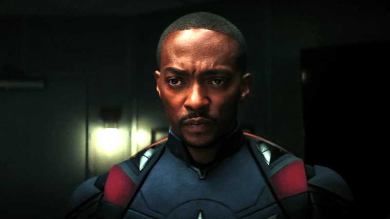 Anthony Mackie as Captain America.