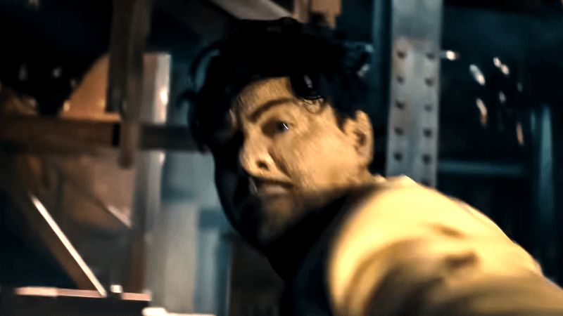 Jack Huston in action as Flint Marko in Spider-Noir.