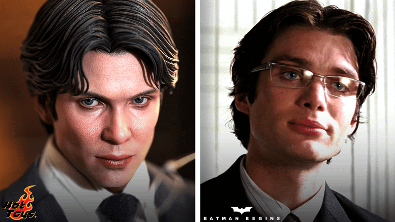 Dr. Jonathan Crane sculpted figure alongside live-action version.