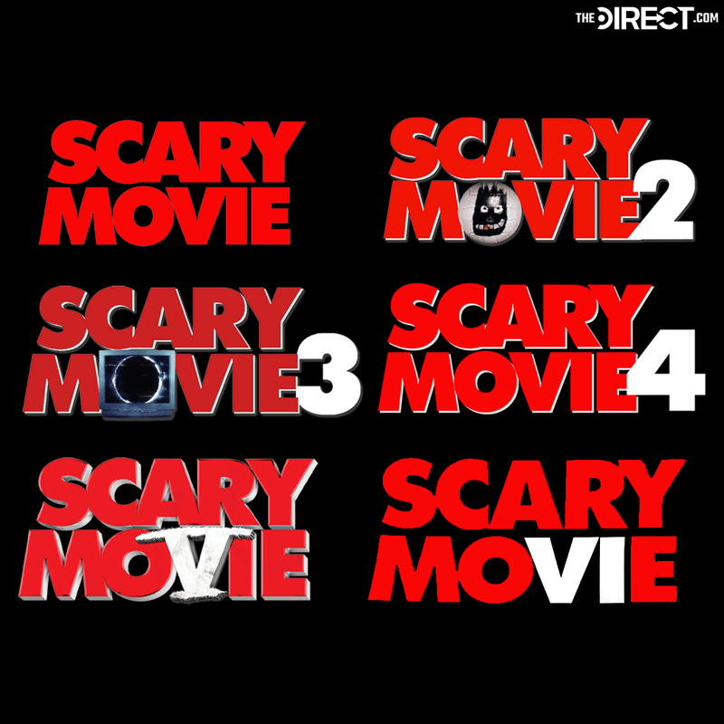 A comparison of all the Scary Movie franchise logos