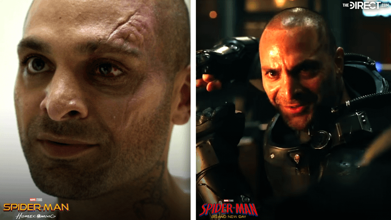 Michael Mando Scorpion in Spider-Man: Homecoming and Brand New Day trailer.