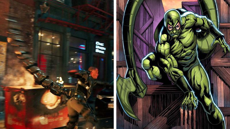 Scorpion suit in Brand New Day vs Marvel Comics.