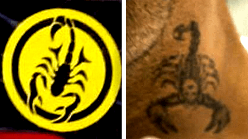 Scorpion logo in Spider-Man: Brand New Day, Mac Gargan's scorpion tattoo in Spider-Man: Homecoming