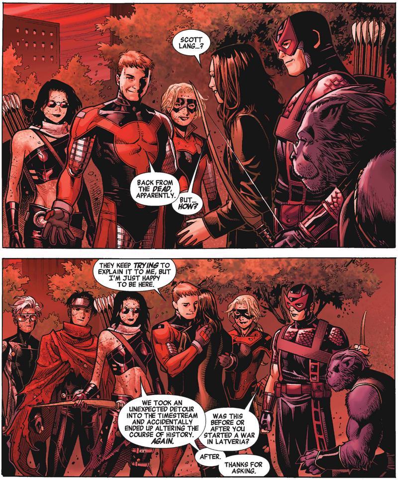Scott Lang being saved in The Children's Crusade.