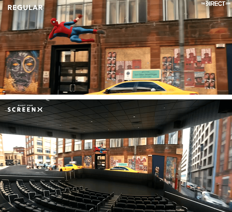 Spider-Man in Spider-Man: Brand New Day regular vs SCREENX.